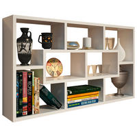 STENSKA POLICA - bela, Basics, leseni material (90/50/15cm) - Xora