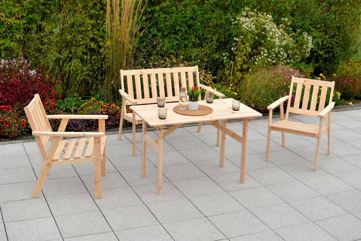 ZAHRADNÍ SESTAVA 4dílné, dřevo - přírodní barvy, Moderní, dřevo - Gardenson