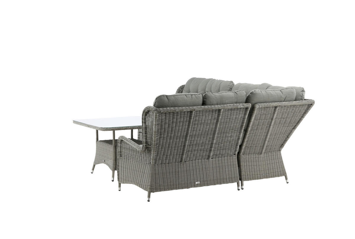 LOUNGEGRUPP  - grå, Klassisk, textil/plast - Gardenson