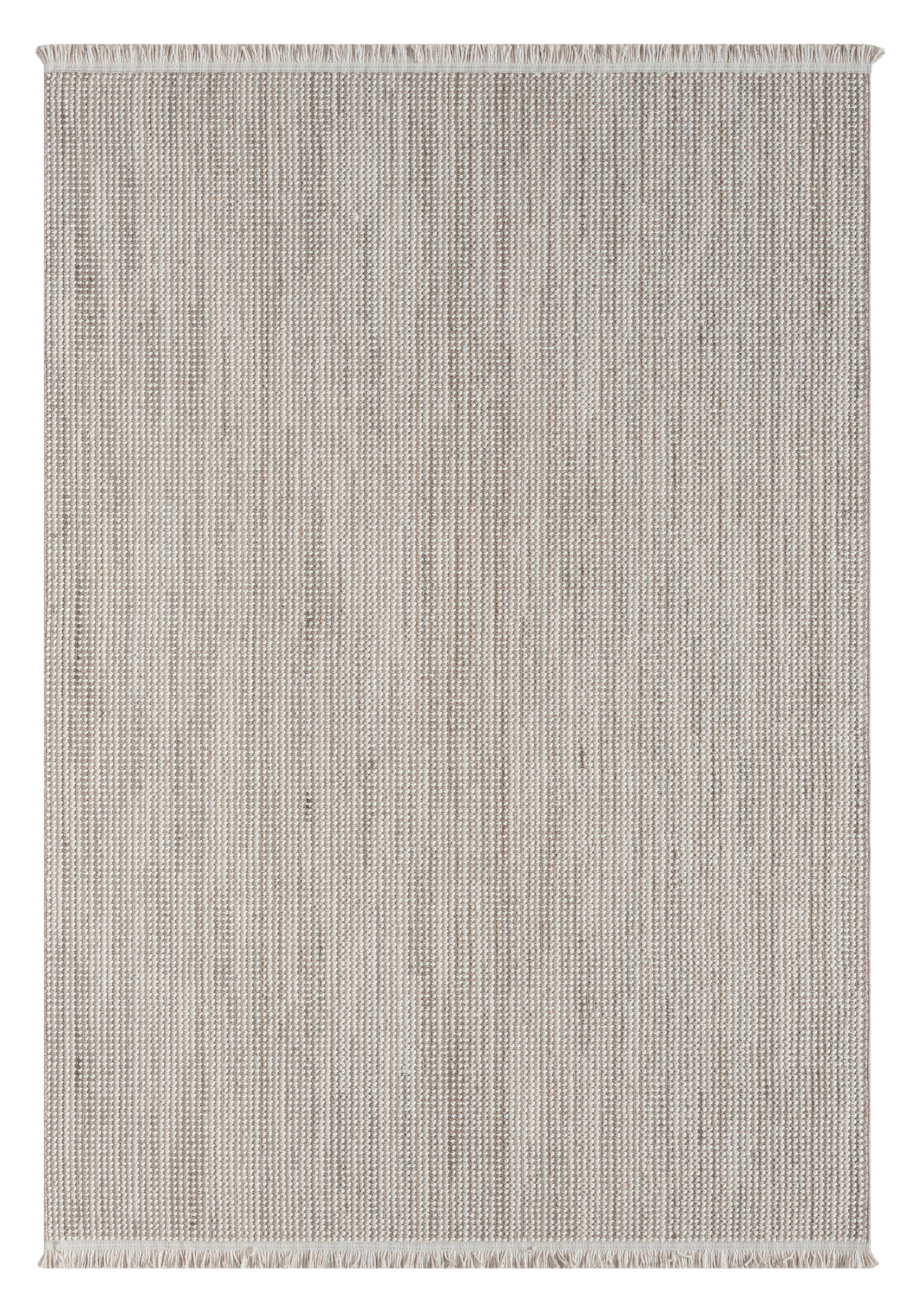 FLACHWEBETEPPICH 160/230 cm Ava  - Hellgrau/Weiß, Basics, Textil (160/230cm)