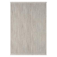 FLACHWEBETEPPICH 160/230 cm Ava  - Hellgrau/Weiß, Basics, Textil (160/230cm)