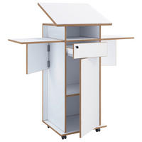 STEHPULT   - Honigeiche/Weiß, Design, Holzwerkstoff (123/128/44cm) - MID.YOU