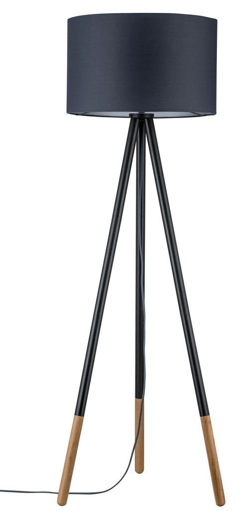 STEHLEUCHTE 53,8/153 cm    - Grau, Design, Holz/Textil (53,8/153cm) - Paulmann