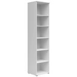 REGAL Weiß  - Anthrazit/Weiß, MODERN, Holzwerkstoff/Kunststoff (45/195/40cm) - Carryhome