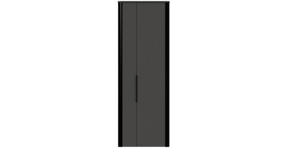GARDEROBENSCHRANK 66/191/34 cm - Anthrazit/Schwarz, Design, Holzwerkstoff/Metall (66/191/34cm) - Dieter Knoll