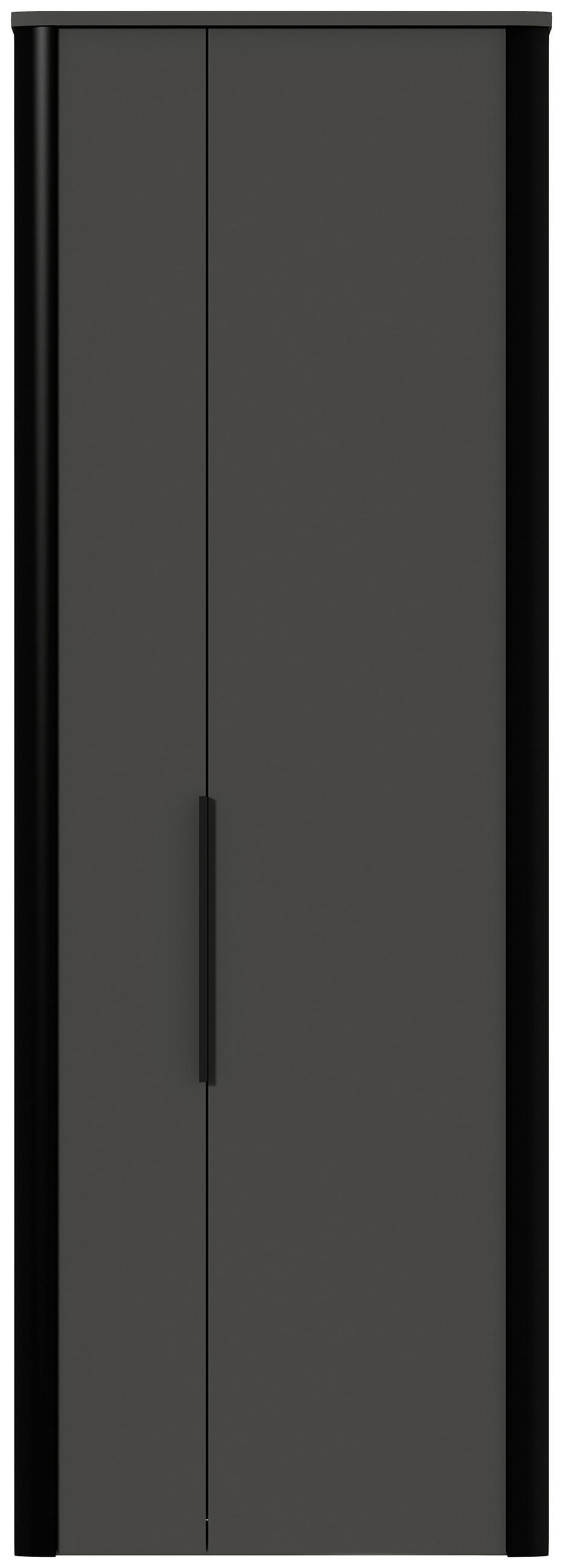 GARDEROBENSCHRANK  in 66/191/34 cm  - Anthrazit/Schwarz, Design, Holzwerkstoff/Metall (66/191/34cm) - Dieter Knoll