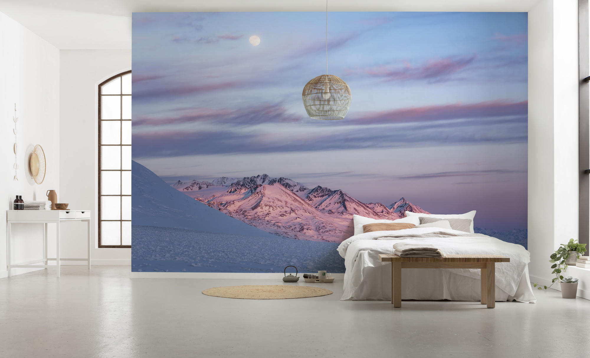 FOTOTAPETE  - Blau/Rosa, Trend, Textil (450/280cm) - Xora