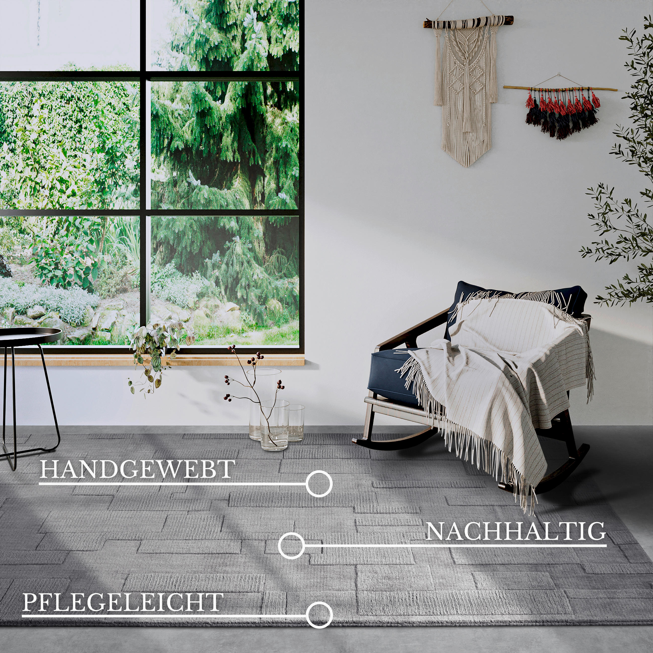 HANDWEBTEPPICH 190/280 cm Kollektion 1906 Grau  - Grau, Basics, Textil (190/280cm) - Villeroy & Boch