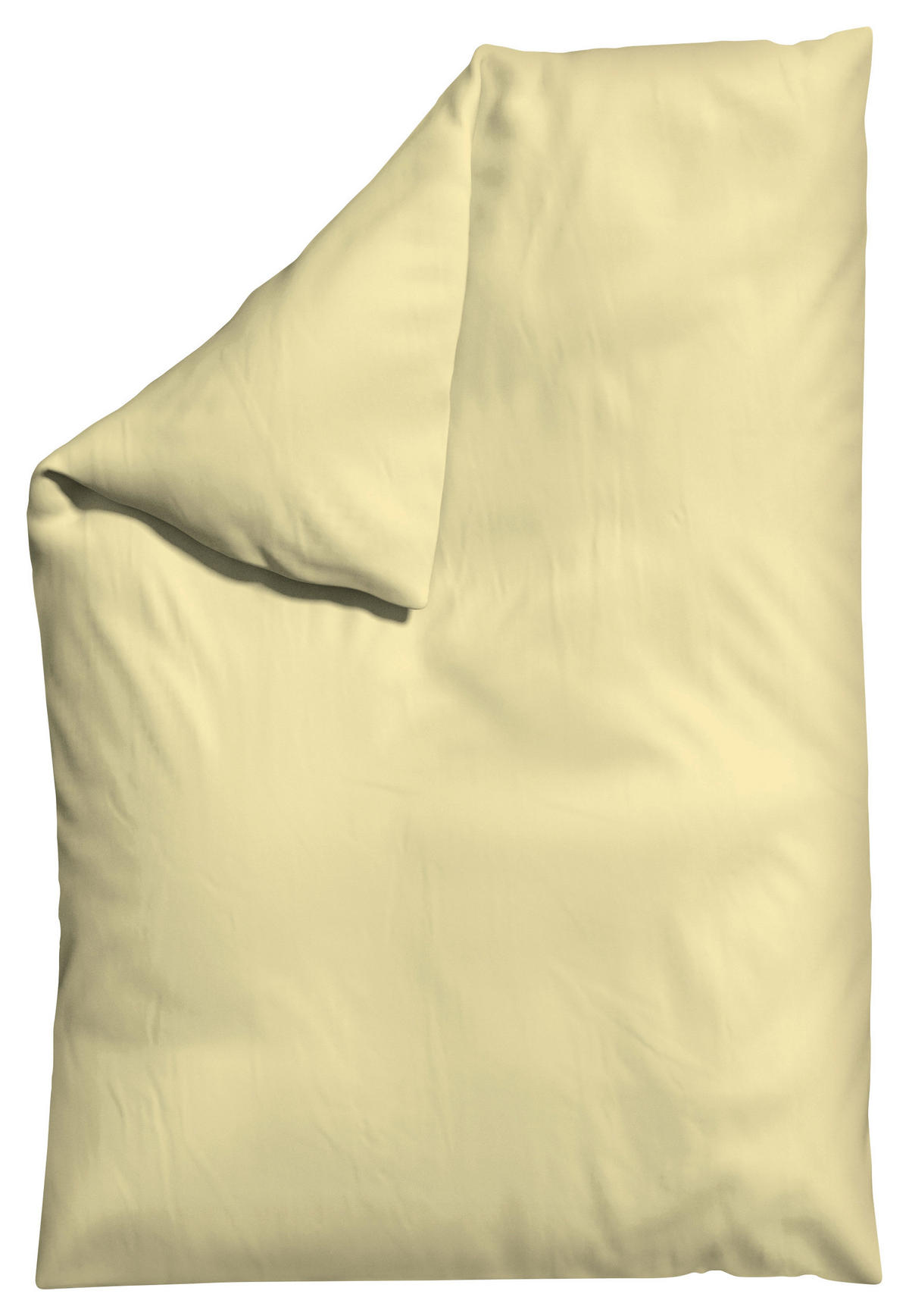 BETTDECKENBEZUG KNITTED JERSEY Jersey 135-140/200 cm  - Gelb, Basics, Textil (135-140/200cm) - Schlafgut