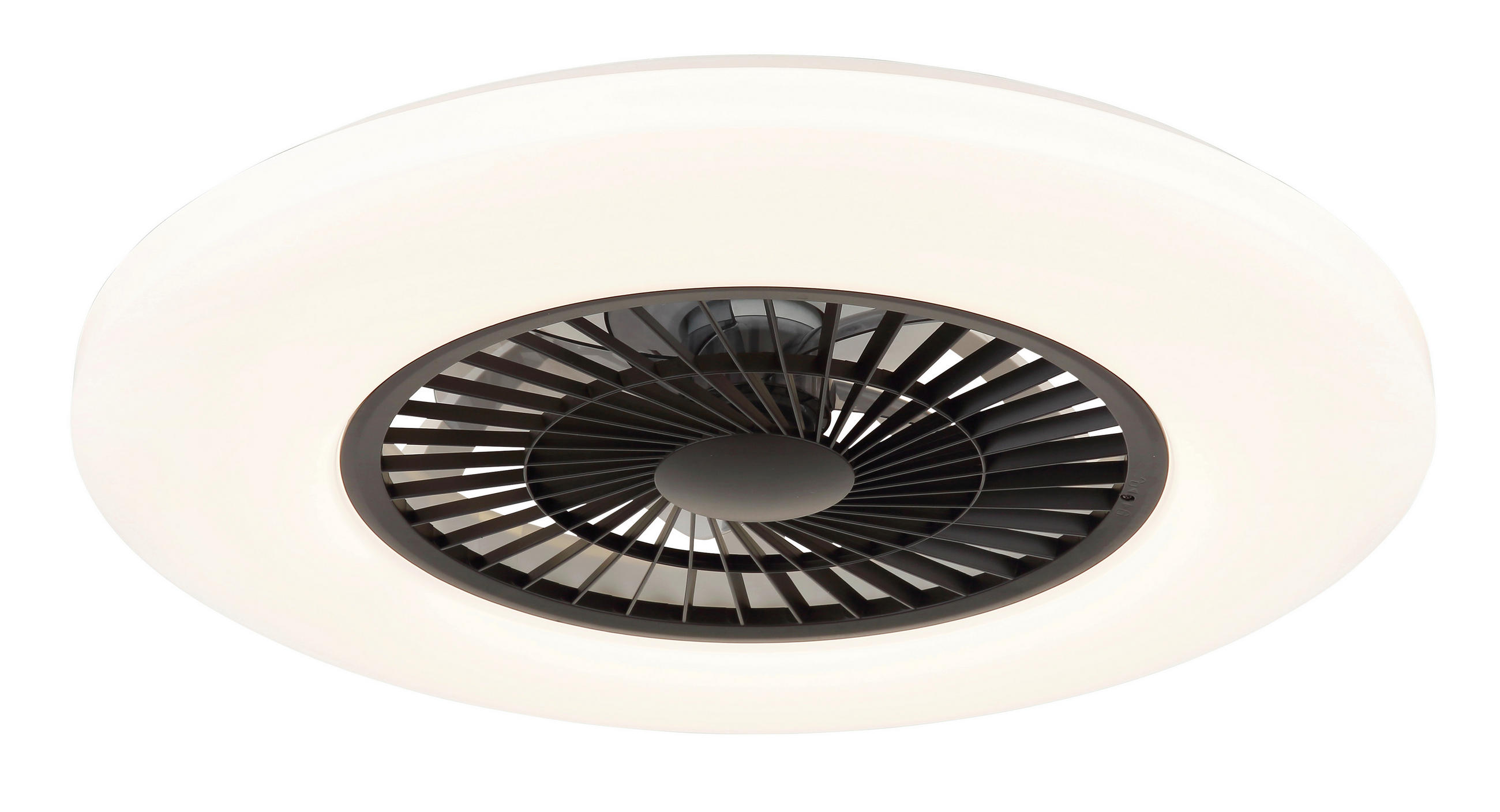DECKENVENTILATOR  59,5/15,4 cm    - Weiss/Schwarz, Konventionell, Kunststoff (59,5/15,4cm) - Globo