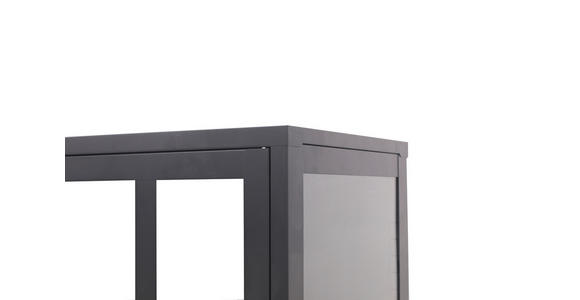 VITRINE in Schwarz - Schwarz, Design, Glas/Metall (80/180/35cm) - Xora