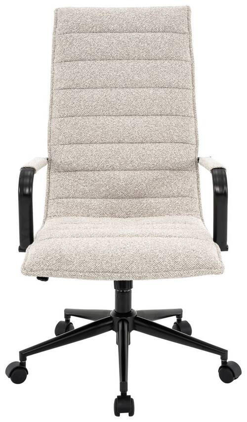 DREHSTUHL in Webstoff Naturfarben, Schwarz - Schwarz/Naturfarben, Design, Kunststoff/Textil (64/102-110/75,5cm) - Carryhome