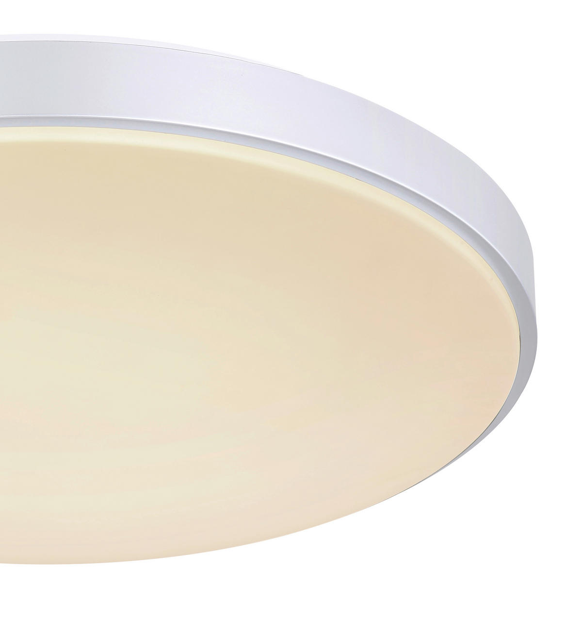 PLAFONIERĂ CU LED - argintiu/alb, Basics, plastic/metal (41/6cm) - Globo