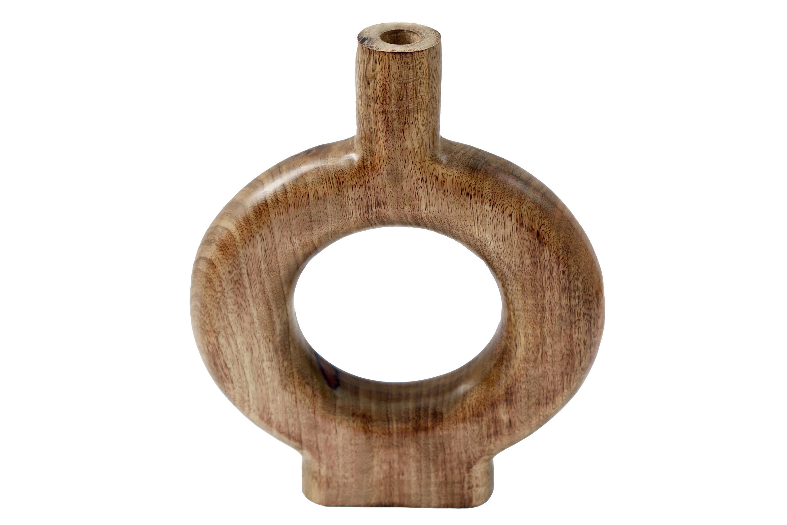 VÁZA, drevo, 28 cm  - Natur, drevo (28cm)