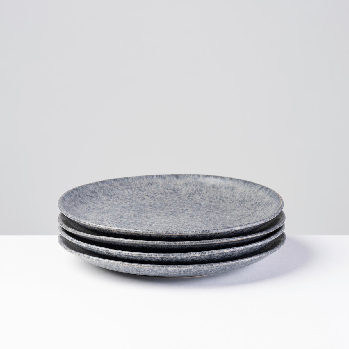 DESSERTTELLERSET MOOS´N´STEIN 4-teilig  - Grau, Basics, Keramik (21/2,5cm) - Gipfelstück