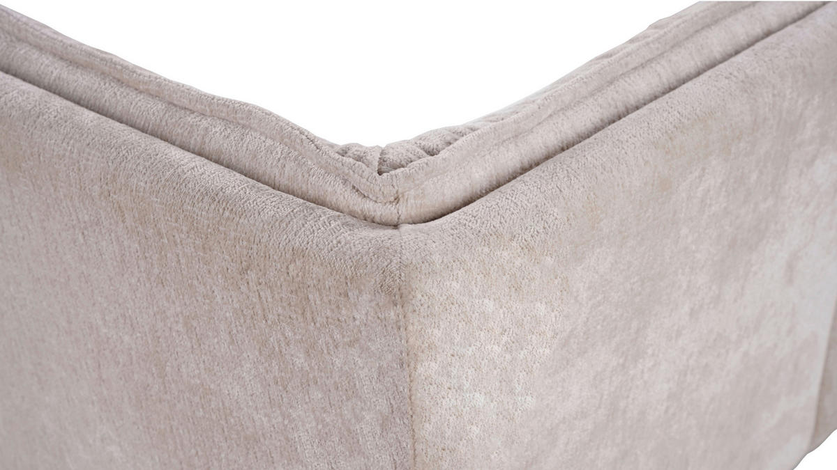 ROHOVÁ LAVICA, béžová - čierna/béžová, Lifestyle, kov/textil (176-214/68/88cm) - Livetastic
