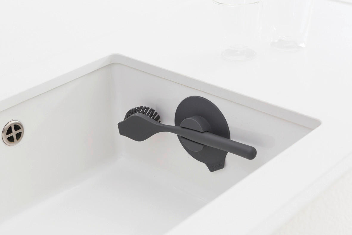 SPÜLBÜRSTE  - Grau, Design, Kunststoff (23,5/6/11cm) - Brabantia