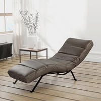 RELAXLIEGE Echtleder Fango  - Fango/Schwarz, Design, Leder/Metall (65/65-95/171cm) - Livetastic