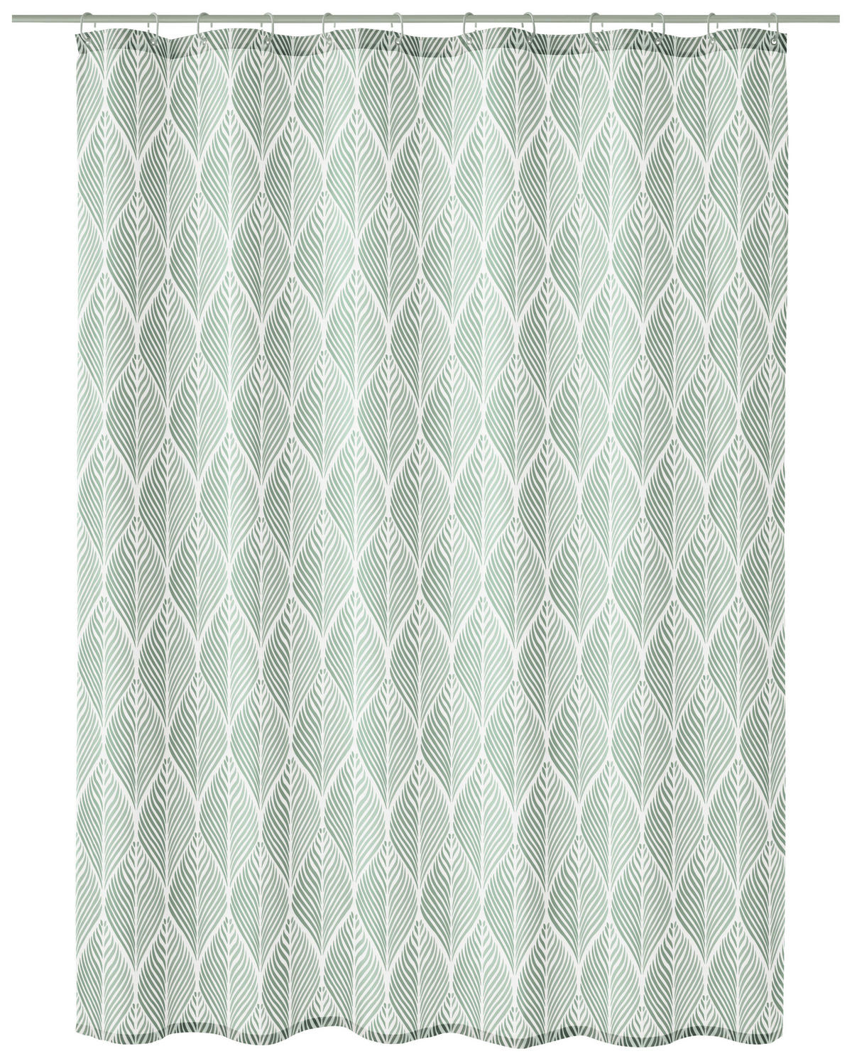 DUSCHVORHANG 180/200 cm  - Grün, KONVENTIONELL, Kunststoff (180/200cm) - Kleine Wolke