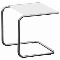 GARTENBEISTELLTISCH 40/40/40 cm Metall quadratisch  - Alufarben/Weiß, Basics, Metall (40/40/40cm) - FIAM