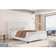 BOXSPRINGBETT 160/200 cm  in Greige  - Greige/Schwarz, KONVENTIONELL, Textil/Metall (160/200cm) - Carryhome