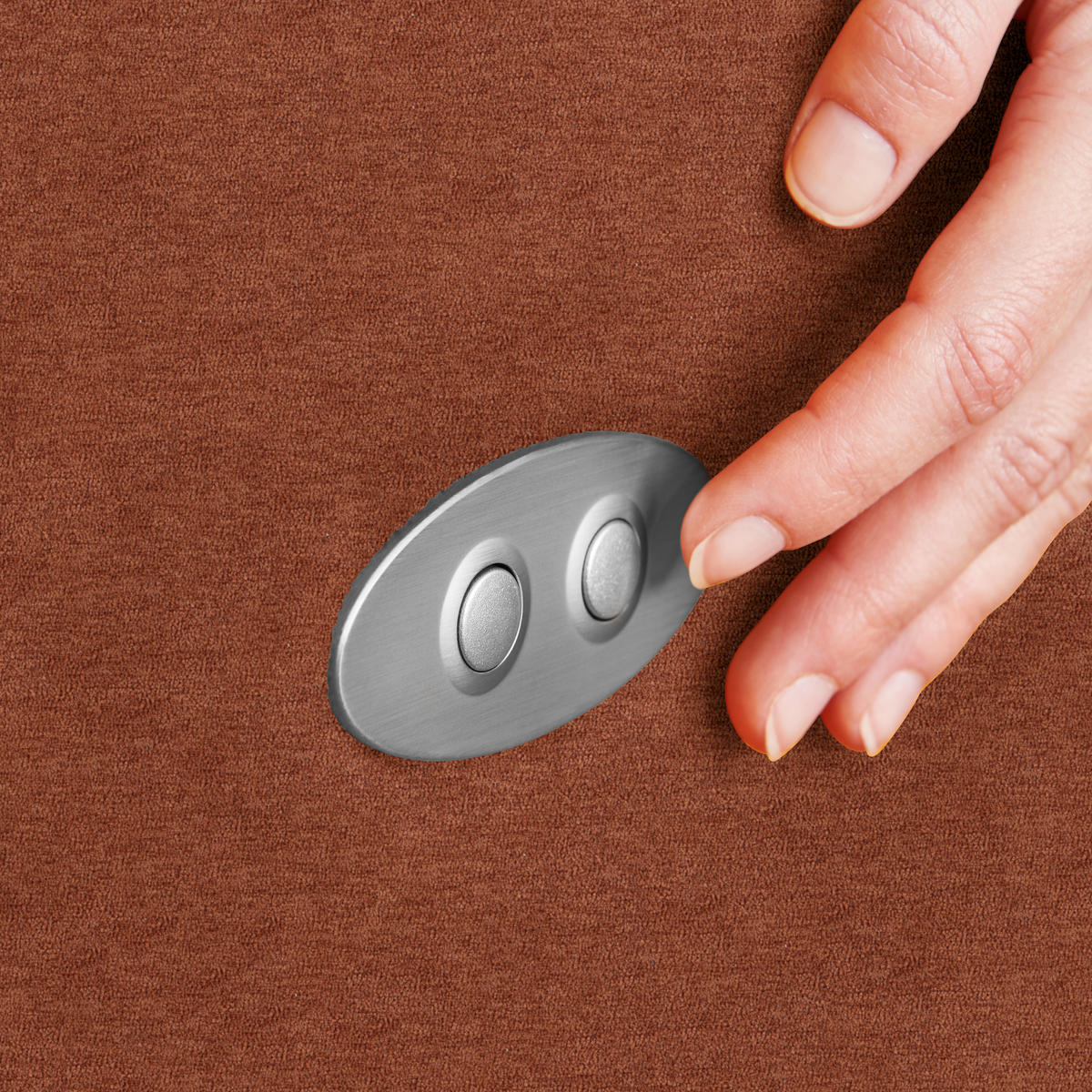 ECKSOFA  in Mikrofaser Rostfarben  301/207 cm  - Rostfarben/Schwarz, Design, Textil/Metall (301/207cm) - Xora