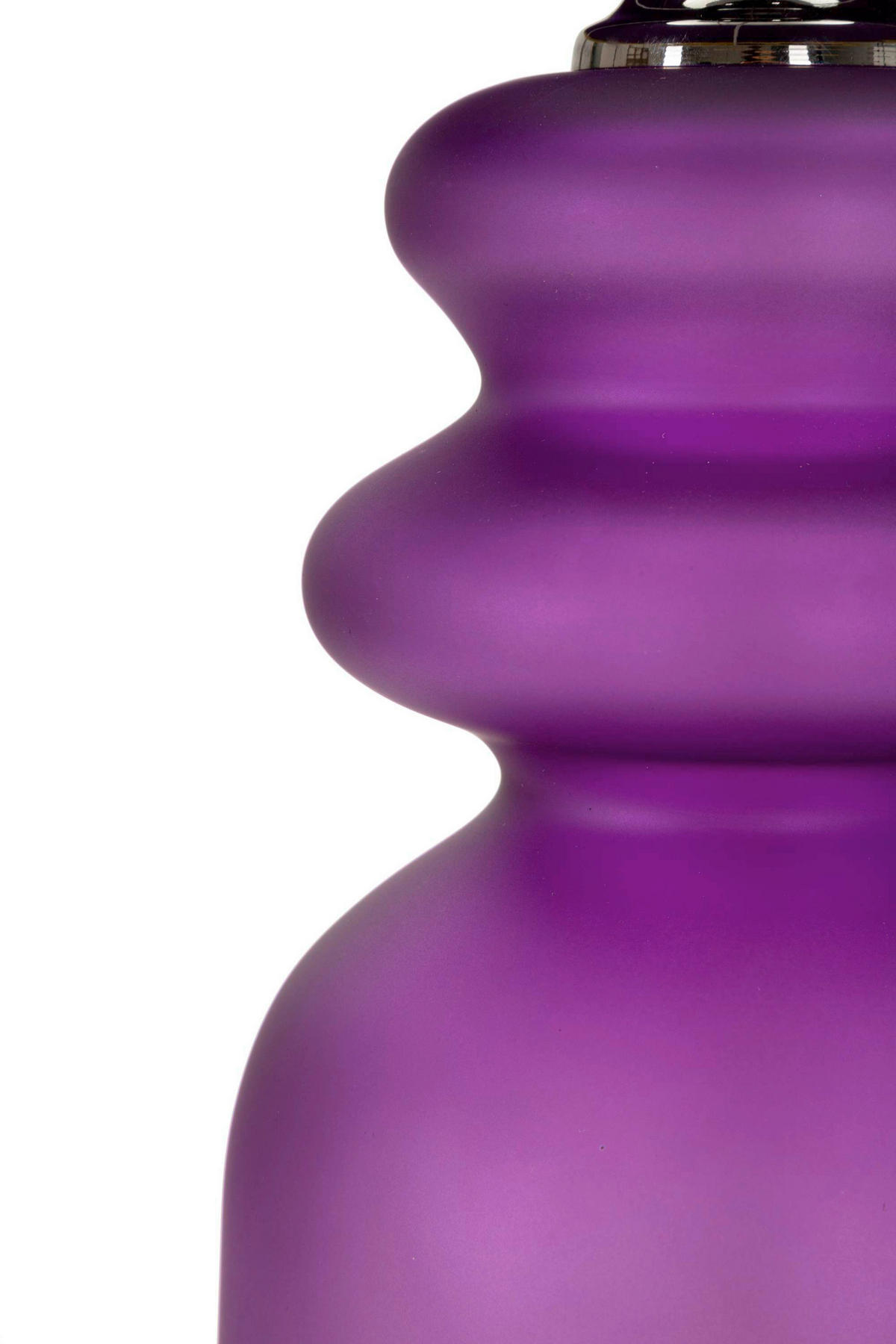 TISCHLEUCHTE   - Gelb/Lila, Basics, Glas/Textil (32.5/57.5/32.5cm)