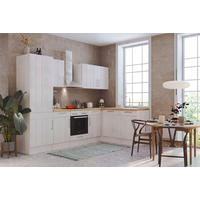 ECKKÜCHE 280/172 cm  in Weiß  - Eichefarben/Weiß, ROMANTIK / LANDHAUS, Holzwerkstoff/Metall (280/172cm) - Respekta
