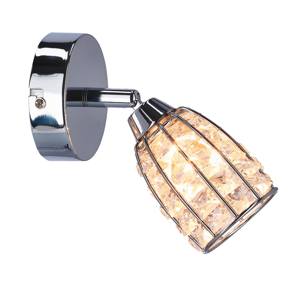 STRAHLER Shiba   - Chromfarben/Transparent, KONVENTIONELL, Glas/Metall (15/8.5cm)