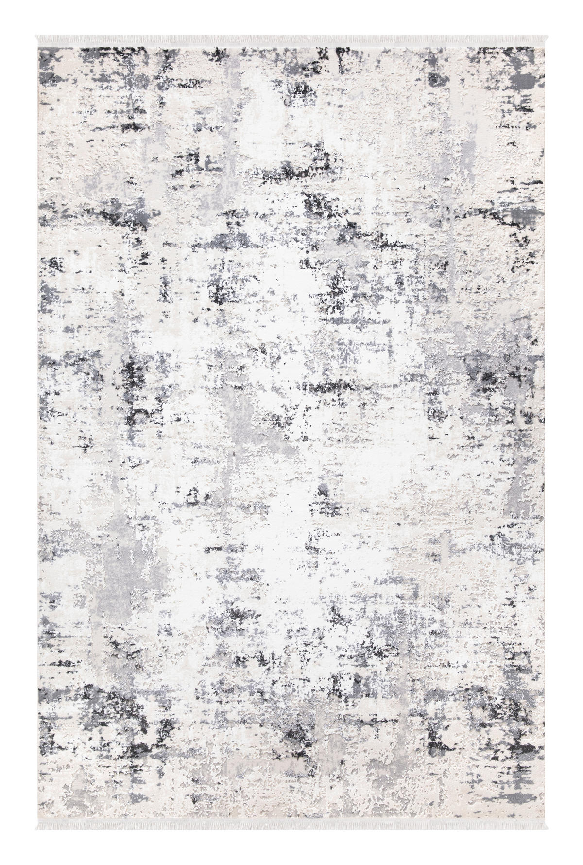 VINTAGE-TEPPICH 120/180 cm Lotus Grau, Schwarz, Weiß, Beige  - Beige/Schwarz, LIFESTYLE, Textil (120/180cm)