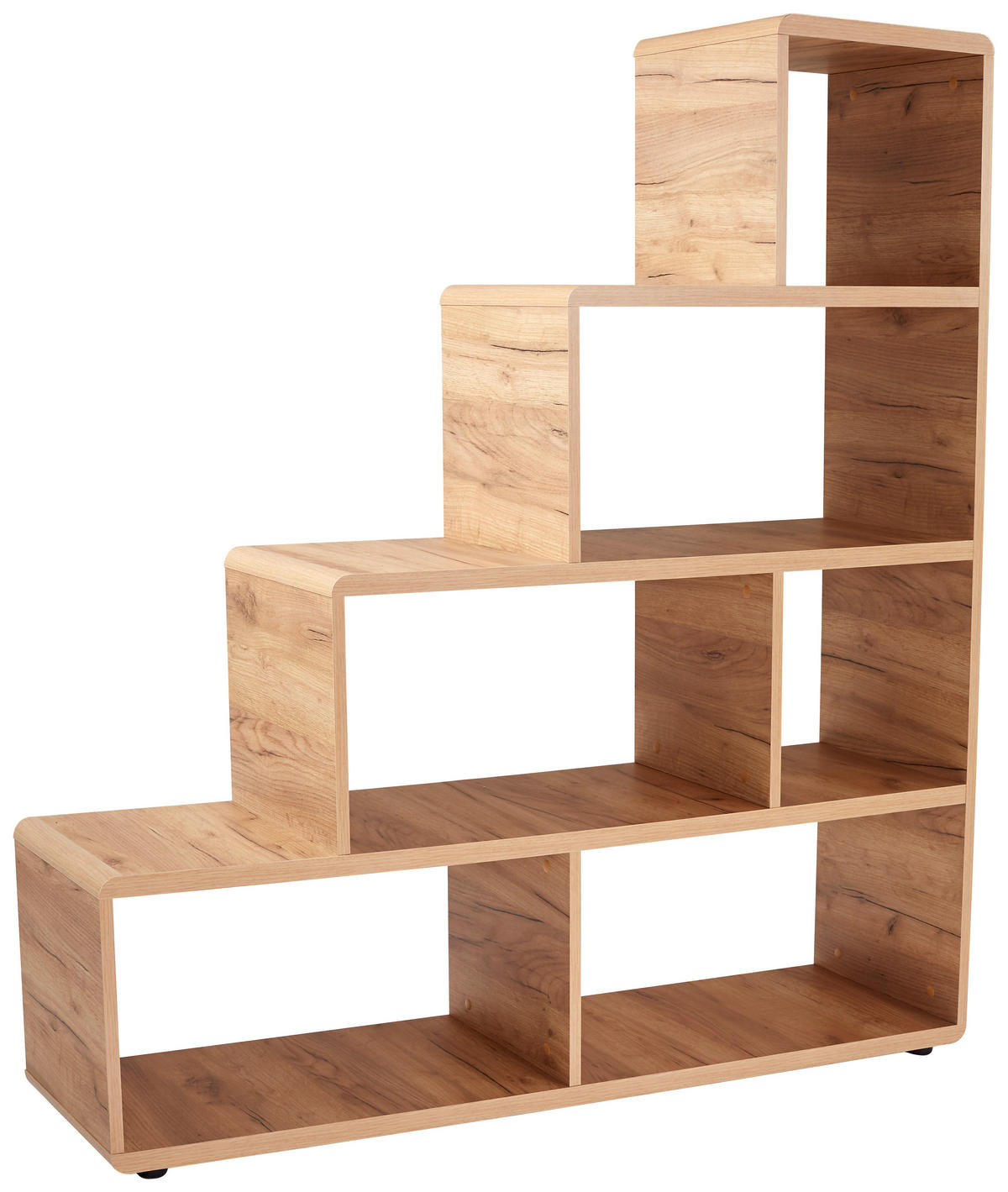 REGAL 138,5/148/35 cm barve hrasta  - črna/barve hrasta, Konvencionalno, umetna masa/leseni material (138,5/148/35cm) - Xora