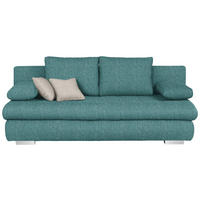 SOFA LEŽAJ petrolej plava  - boja hroma/siva, Dizajnerski, tekstil/plastika (205/88/96cm) - Ti'me