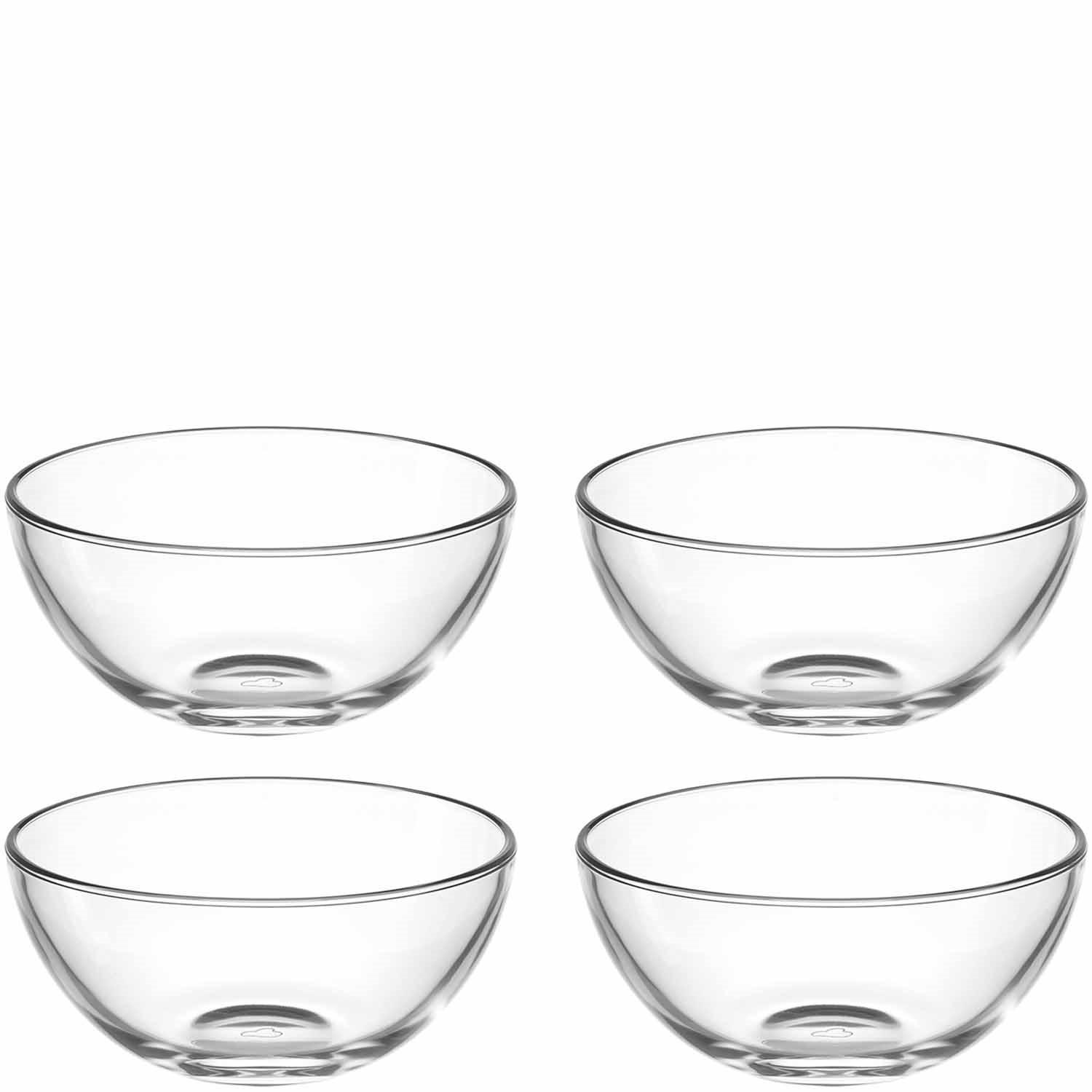 MÜSLISCHALENSET Cucina 4-teilig  - Transparent, Design, Glas (14,00/6,50/14,00cm) - Leonardo