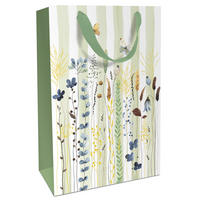 GESCHENKTASCHE  - Salbeigrün, Natur, Papier (24/36/0.5cm)