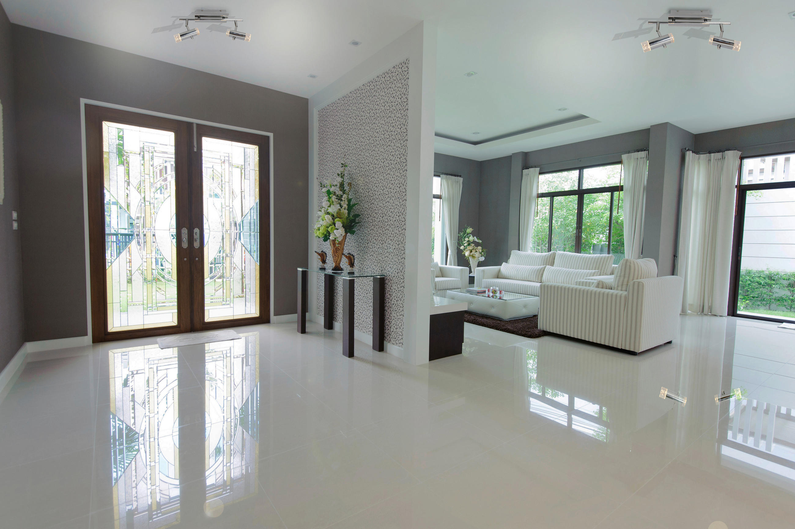 LED-STRAHLER 34 cm   - Klar/Chromfarben, Basics, Kunststoff/Metall (34cm) - Näve