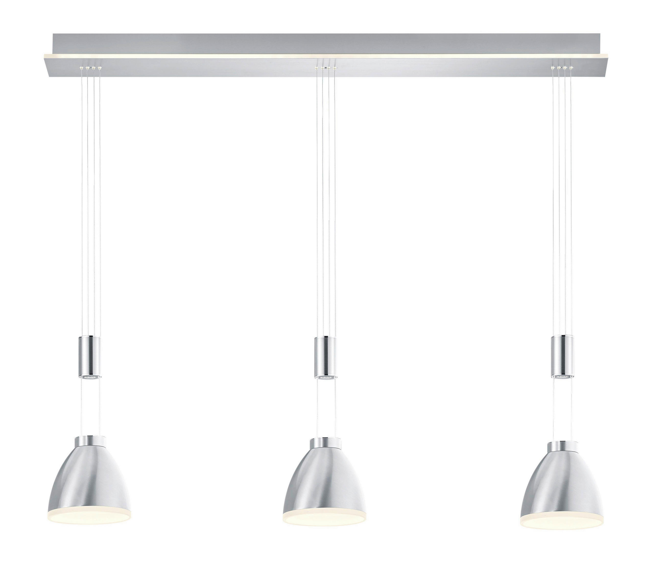 LED-HÄNGELEUCHTE 110/5/150 cm  - Design, Metall (110/5/150cm) - Hell