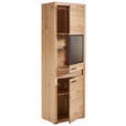 VITRINE  63,8/198,4/41 cm  - Schwarz, KONVENTIONELL, Glas/Holz (63,8/198,4/41cm) - Cantus