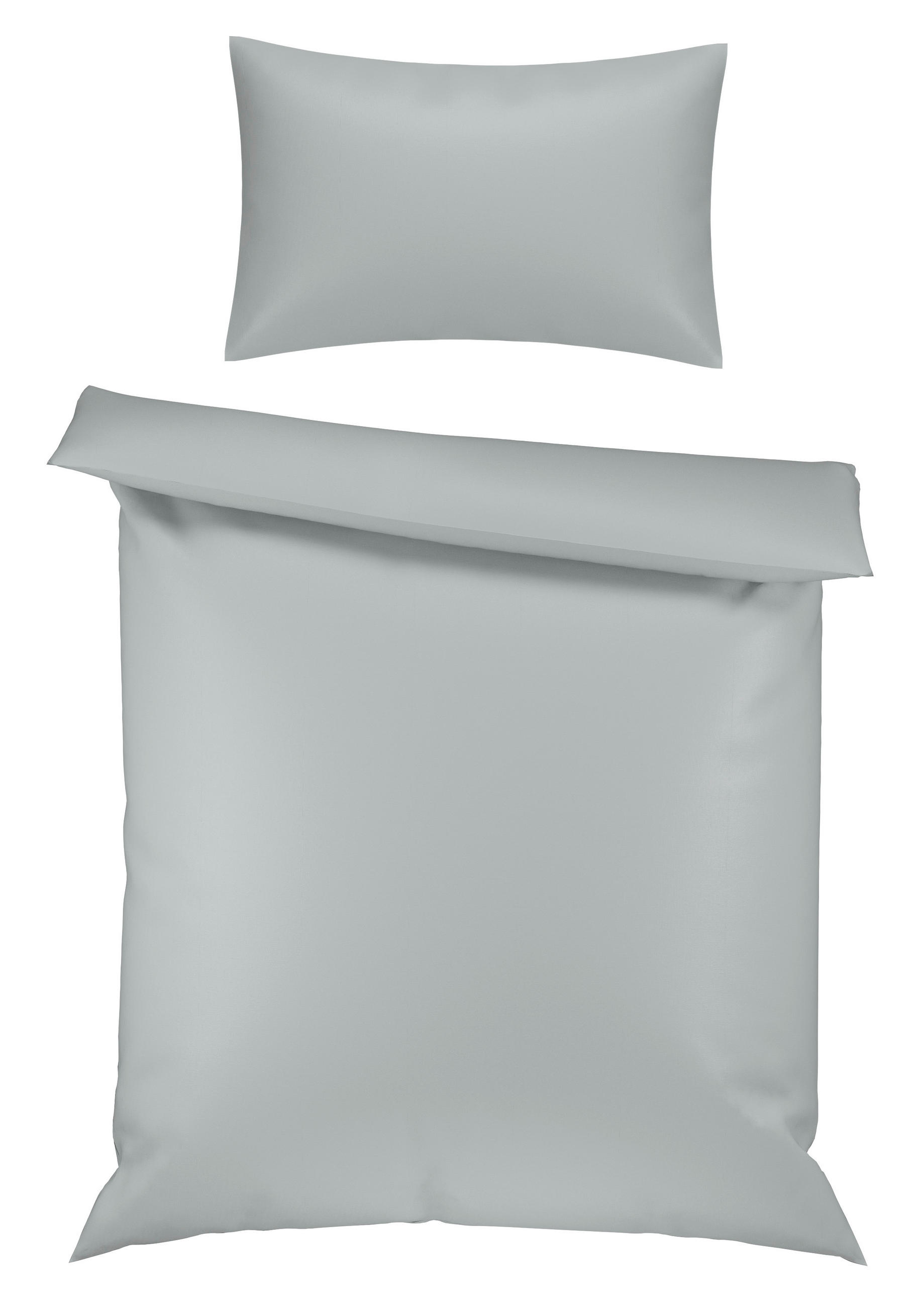 BETTWÄSCHESET Adea 160/210 cm  65 cm/100 cm  - Grün, Basics, Textil (160/210cm) - Ambiente