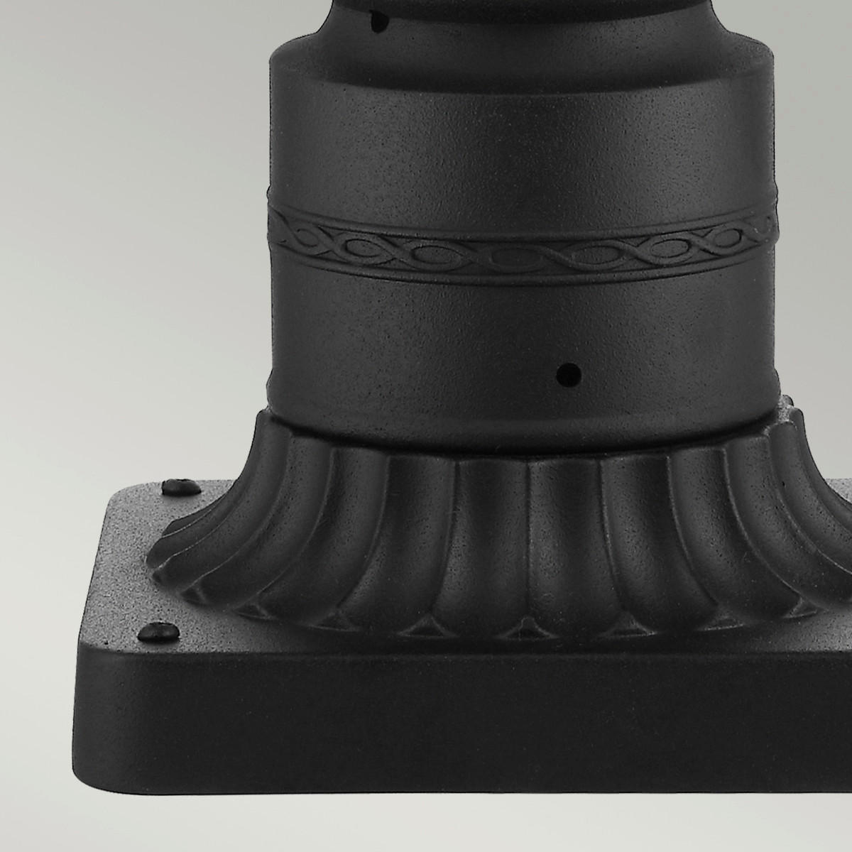 SOCKELLEUCHTE 21.6/55.3 cm   - Schwarz, Basics, Glas/Metall (21.6/55.3cm) - Elstead Lighting