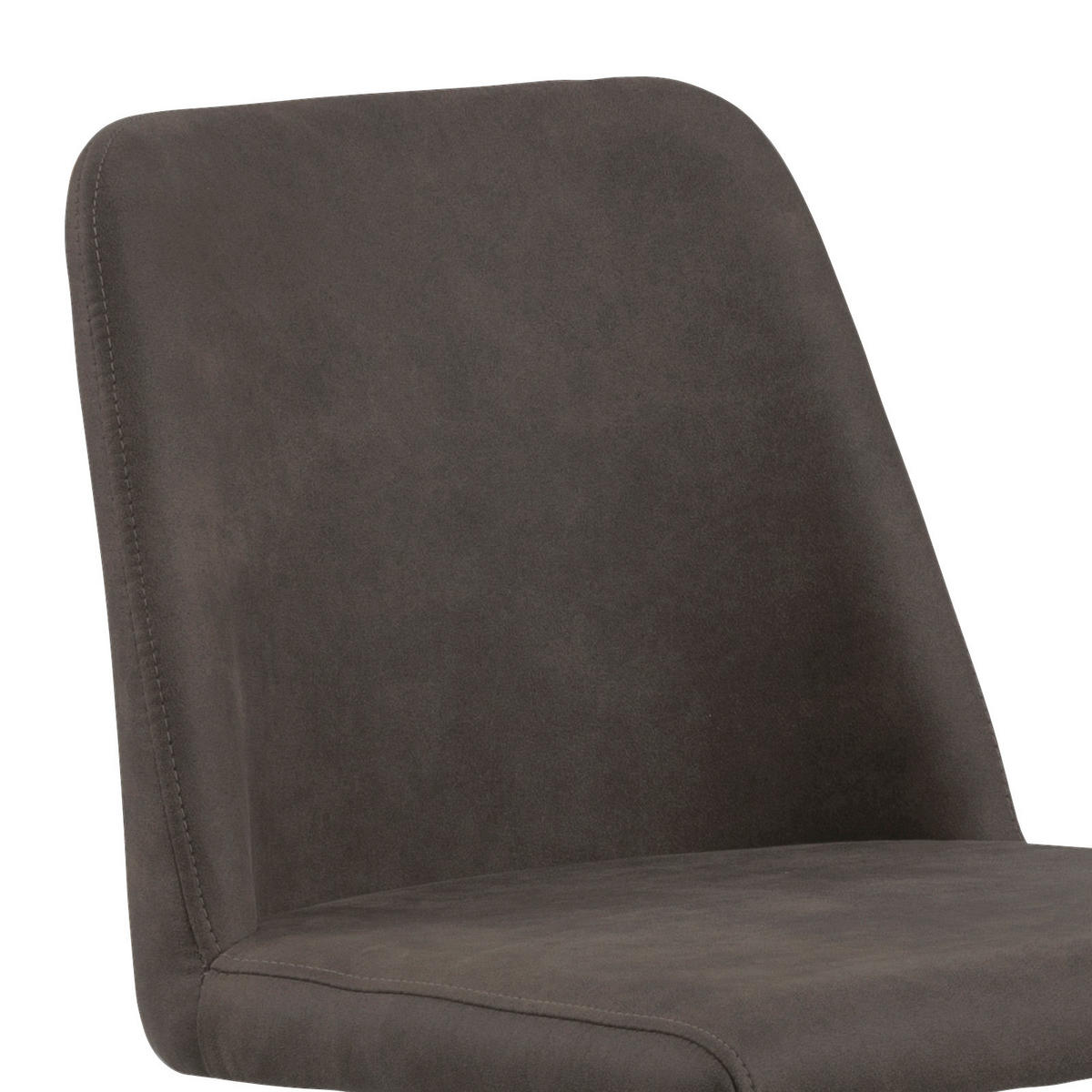 BARHOCKER in Textil Anthrazit  - Anthrazit/Schwarz, KONVENTIONELL, Textil/Metall (51/52-75,5/48,5cm) - Livetastic