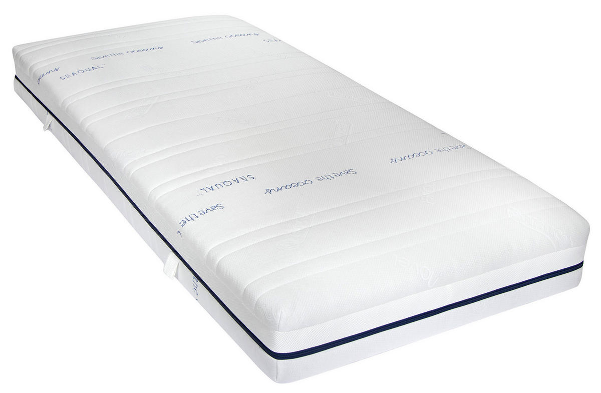 TASCHENFEDERKERNMATRATZE Emotion S60 Hybrid 90/200 cm Höhe ca. 21 cm  - Weiß, Basics, Textil (90/200cm) - Novel