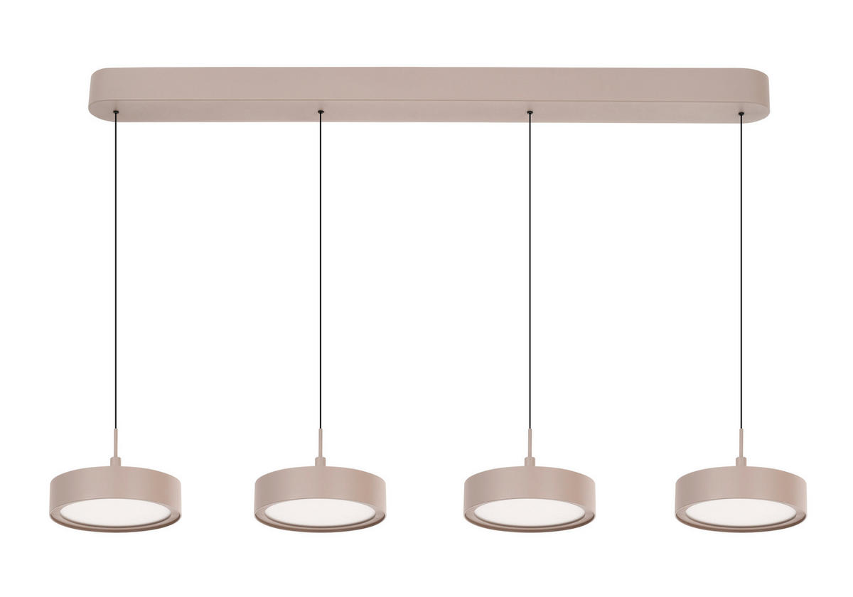 LED-HÄNGELEUCHTE Valensole 105/150/17,5 cm  - Sandfarben, Design, Metall (105/150/17,5cm)