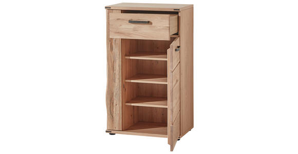 GARDEROBE 265/205/41 cm  - Eichefarben, Natur, Holz/Textil (265/205/41cm) - Linea Natura