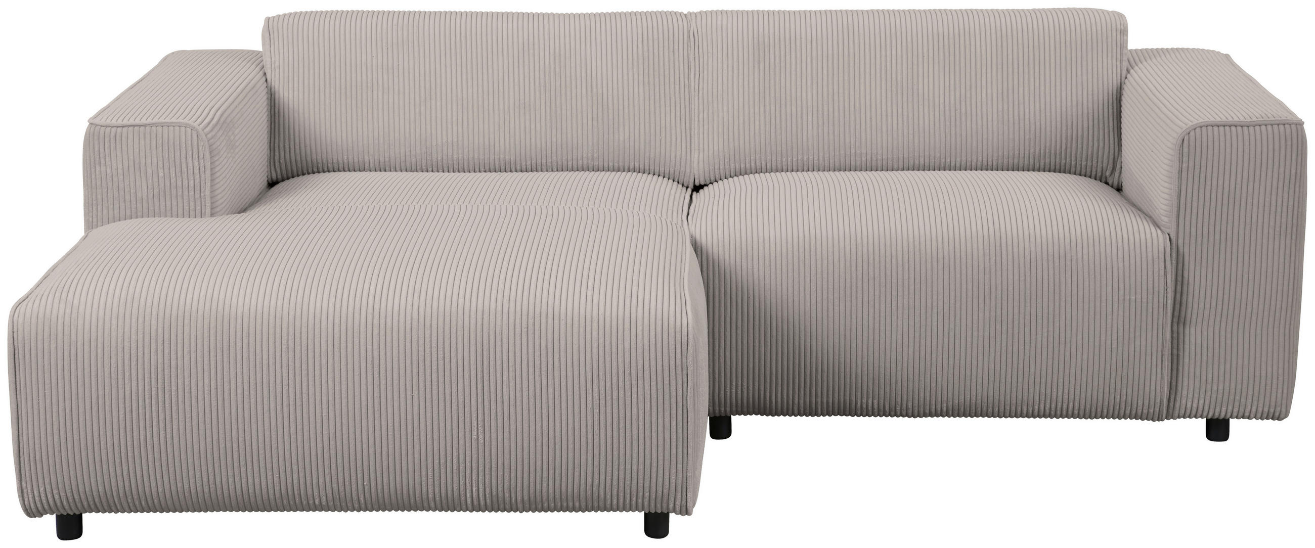 HÖRNSOFFA i manchester ljusgrå  - ljusgrå/svart, Design, textil/plast (161/234cm) - Livetastic