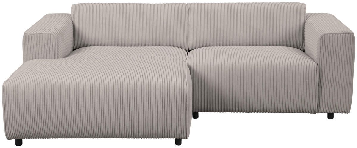 HÖRNSOFFA i manchester ljusgrå  - ljusgrå/svart, Design, textil/plast (161/234cm) - Livetastic