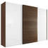 SCHIEBETÜRENSCHRANK 3-türig Kernnussbaum massiv Nussbaumfarben, Weiß - Nussbaumfarben/Weiß, Design, Holz/Holzwerkstoff (272/229,6/70,7cm) - Hülsta SCHIEBETÜRENSCHRANK 3-türig Kernnussbaum massiv Nussbaumfarben, Weiß - Nussbaumfarben/Weiß, Design, Holz/Holzwerkstoff (272/229,6/70,7cm) - Hülsta
