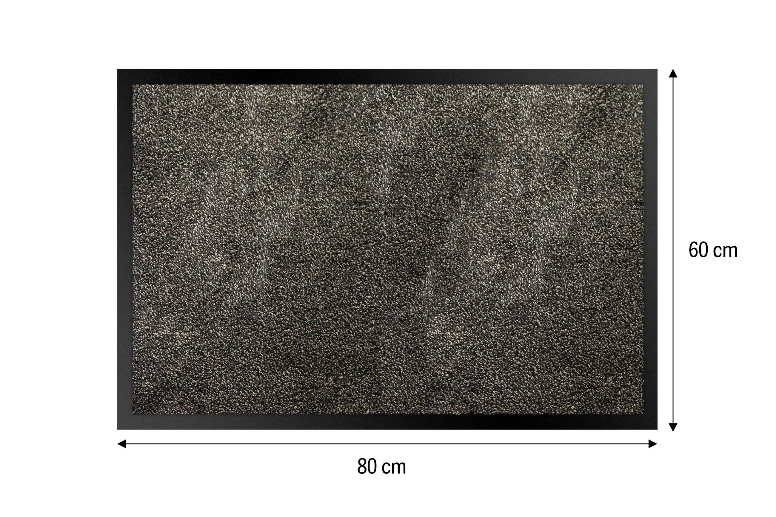 SZENNYFOGÓ SZŐNYEG - magasfényű szürke, Basics, műanyag (60/80cm)