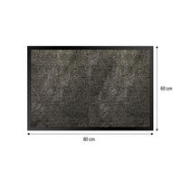 SZENNYFOGÓ SZŐNYEG - magasfényű szürke, Basics, műanyag (60/80cm)
