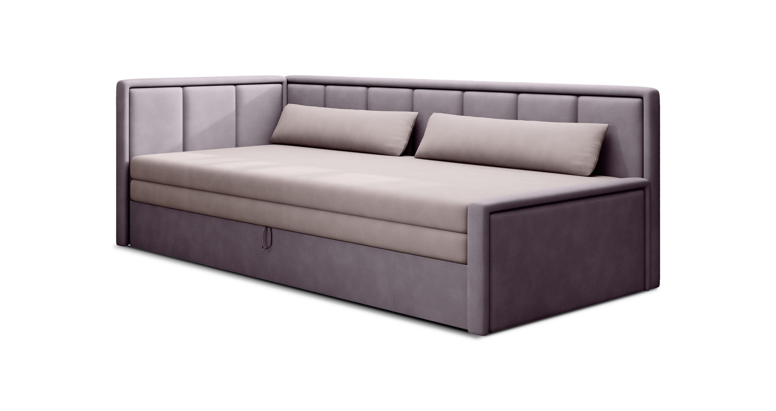 Recamier in textil lila, roz