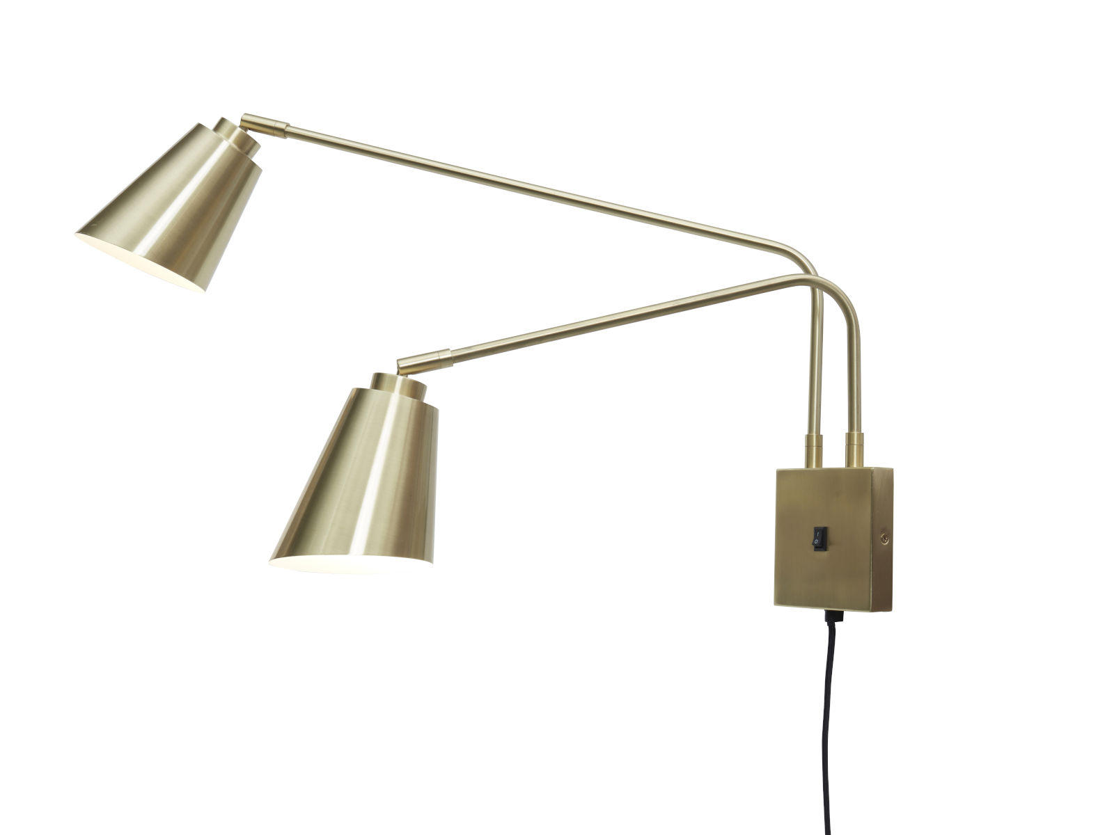 WANDLEUCHTE Bremen 12/12/2,5 cm - Goldfarben, Basics, Metall (12/12/2,5cm) - It's about Romi